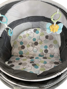 secondhand Fisher Price On-the-Go Baby Dome, Blue/Green Hexagon