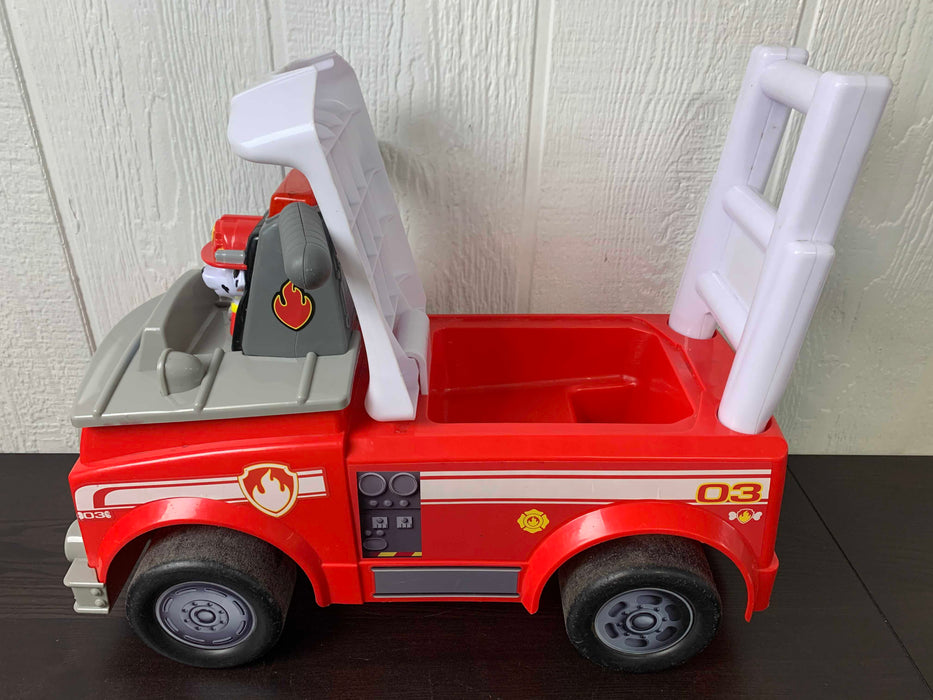 used Paw Patrol Marshall Fire Truck Ride On Push Toy