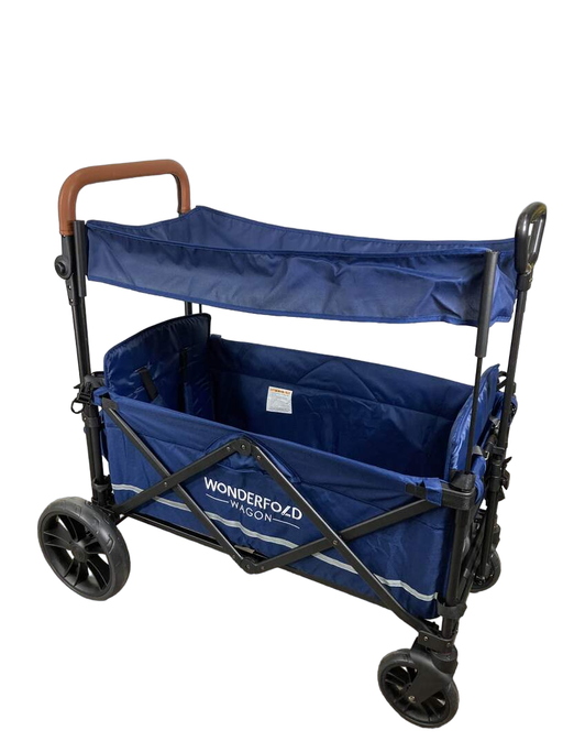 used Wonderfold X2 Push + Pull Double Stroller Wagon, 2022, Sapphire Navy