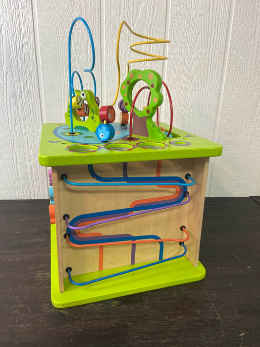 used Hape Country Critters Wooden Activity Cube