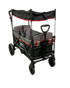 used Wonderfold X2 Push + Pull Double Stroller Wagon, 2021, Black