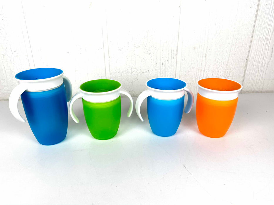 used Munchkin Miracle 360 Sippy Cup Set of 4