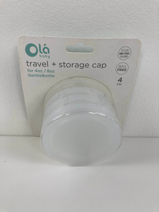 used Olababy Travel + Storage Caps for GentleBottle, 4 Pack