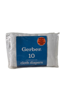 used Gerber Cloth Diapers, 10 pack