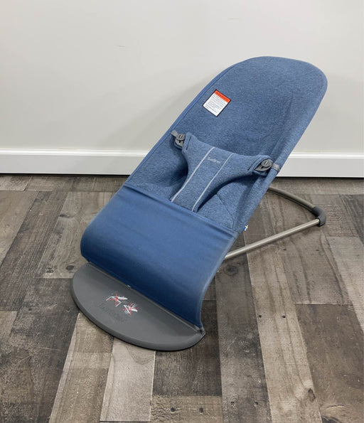 used BabyBjorn Bouncer Bliss, Dove Blue, 3D Jersey