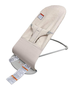 used BabyBjorn Bouncer Bliss, Light Gray Frame, Light Beige 3D Jersey