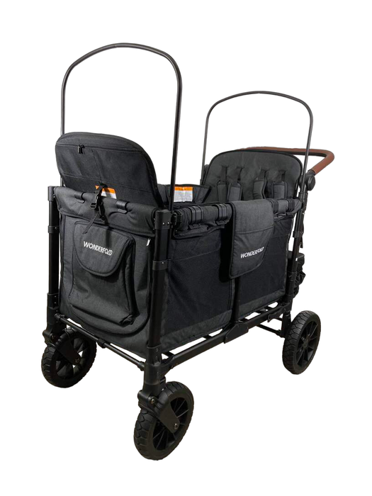 secondhand Wonderfold W4 Luxe Quad Stroller Wagon, Volcanic Black, 2023