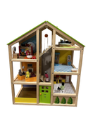 used Hape All Seasons Kids Wooden Dollhouse