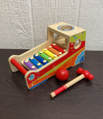 used Hape Rainbow Pound & Tap Bench