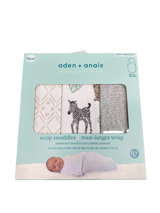 secondhand Aden + Anais Easy Swaddle 3 Pack, 0-3 Months Toile