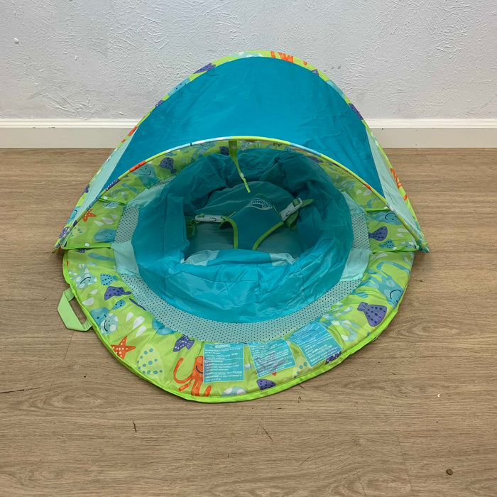 secondhand SwimWays Baby Spring Float with Sun Canopy