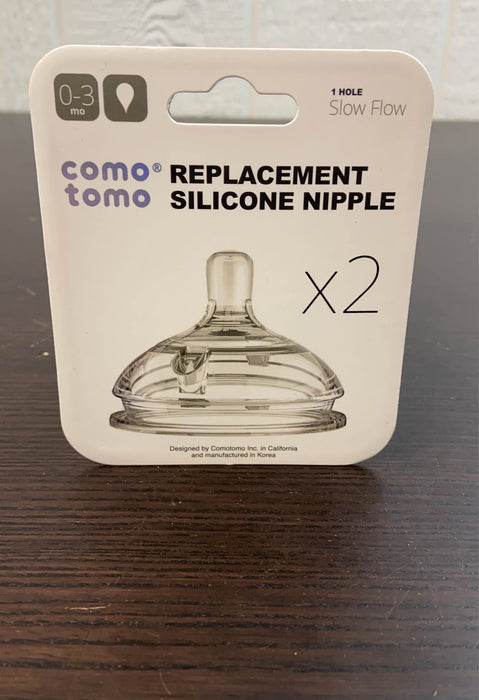 Shop Comotomo Replacement Nipple 2 pack, Slow Flow at GoodBuy Gear