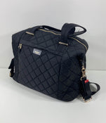 Shop StorkSak Stevie Quilt Diaper Bag, Black at GoodBuy Gear