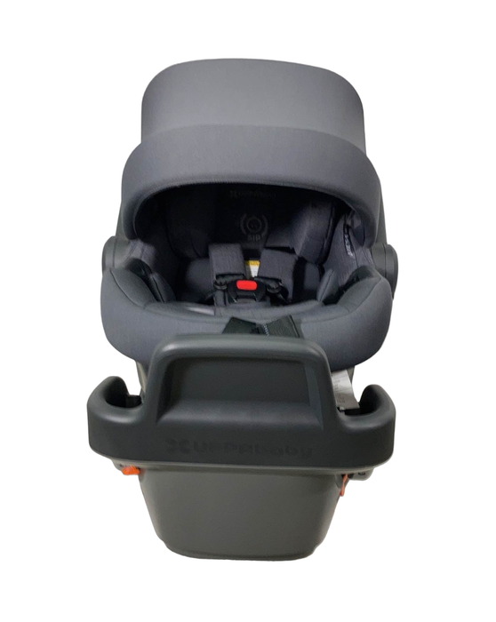 secondhand UPPAbaby MESA MAX Infant Car Seat and Base, 2022, PureTech Greyson