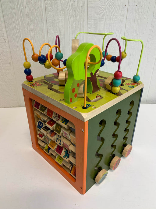 secondhand B. Toys Zany Zoo Wooden Activity Cube