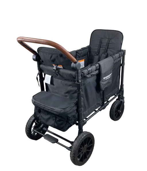 used Wonderfold W2 Luxe Multifunctional Double Stroller Wagon, 2021, Volcanic Black