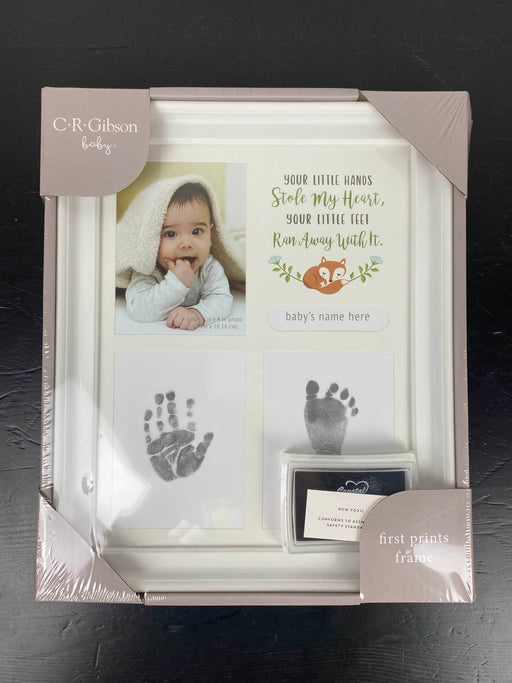 used C.R. Gibson Foot Print, Hand Print Photo Frame