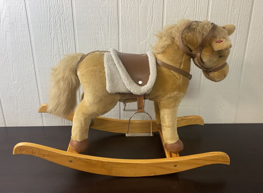 used Chrisha Playful Plush Rocking Horse