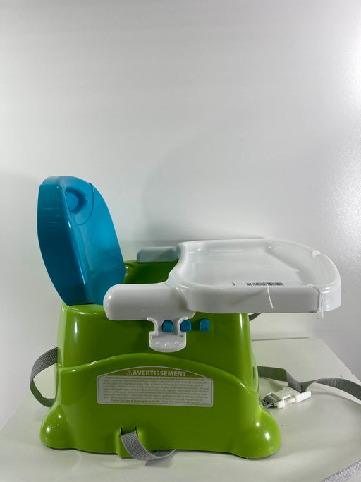 secondhand Fisher Price Healthy Care Booster Seat, Green and Blue