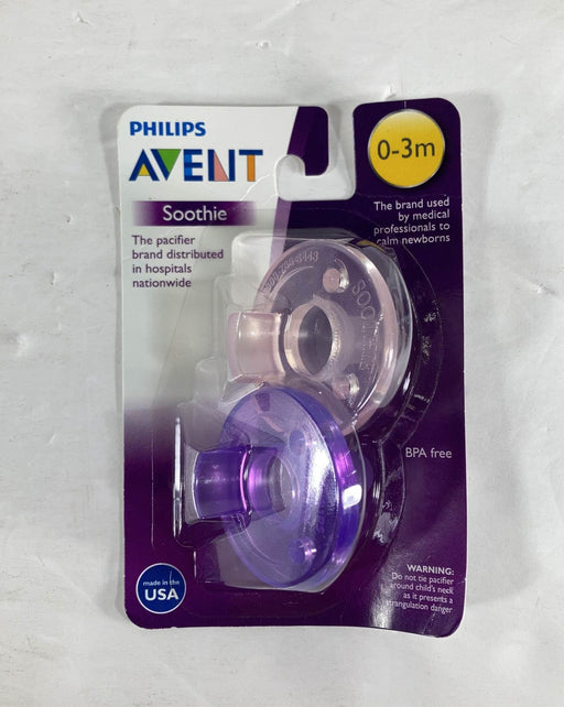 used Philips Avent Soothie Pacifiers, 0-3 Months, 2-Pack