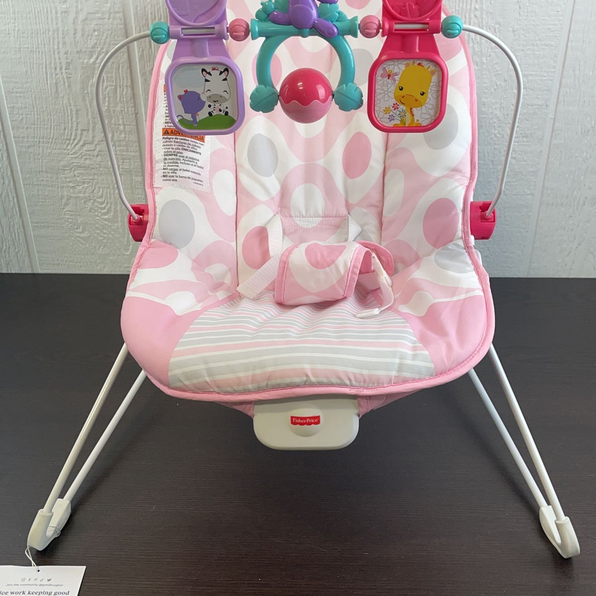 Pink Ellipse Fisher Price Pink Bouncer Chair Fisher Price Baby