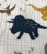 secondhand Little Unicorn Cotton Muslin Changing Pad Cover, - Dinasaurs