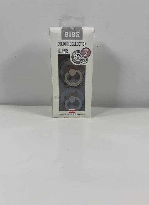 used BIBS 2-Pack Pacifiers, Size 2, Cloud/Sand