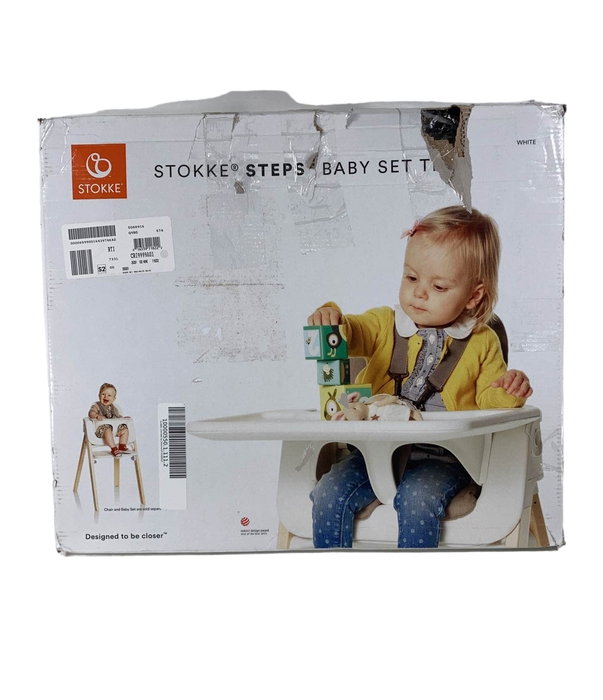 used Stokke Steps Baby Set Tray, White