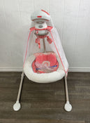 used Fisher Price Coral Floral Baby Cradle & Swing