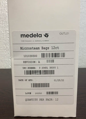 Medela Medela Quick Clean Micro-Steam Bags, 12 Count Sterilizing Bags for  Bottles and Breast Pump Parts 