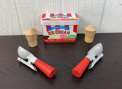 used Melissa & Doug Scoop And Stack Ice Cream Cone Magnetic Pretend Play Set