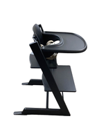 secondhand Stokke Tripp Trapp High Chair with Baby Set and Tray, Black, Black