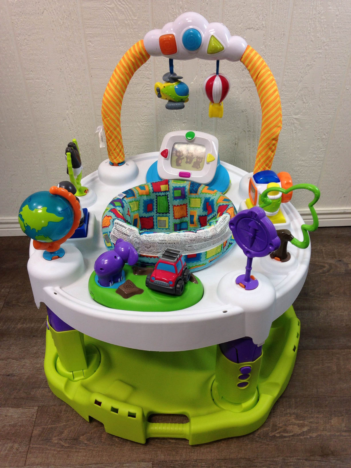 Bouncing Activity Saucer Exersaucer World Explorer Triple Fun Plus