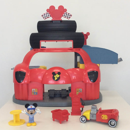 used Fisher Price Disney Mickey & The Roadster Racers Garage