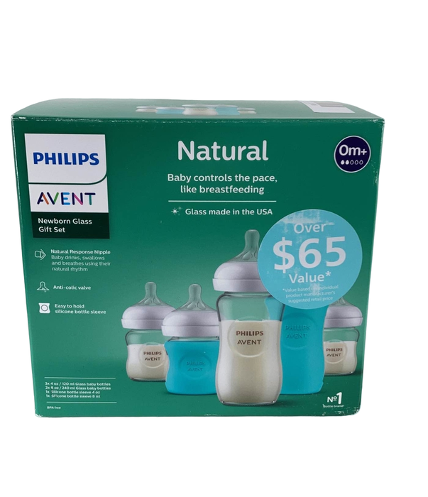 used Philips Avent Natural Glass Newborn Gift Set