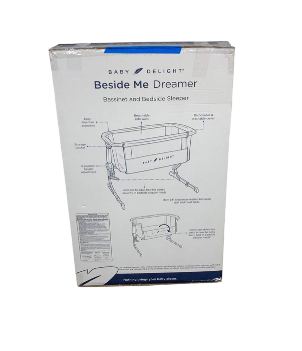 Shop Baby Delight Beside Me Dreamer Bassinet & Bedside Sleeper, Peony Pink at GoodBuy Gear