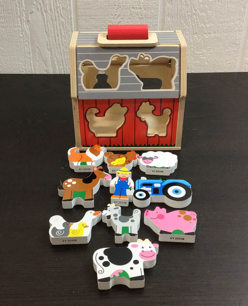 used Melissa & Doug Take Along Sorting Barn