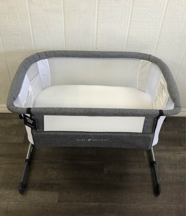 Shop Baby Delight Beside Me Dreamer Bassinet & Bedside Sleeper, Charcoal Tweed at GoodBuy Gear