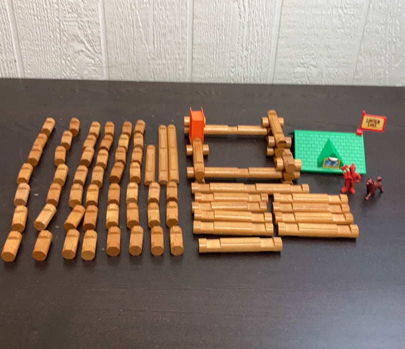 used BUNDLE Lincoln Logs