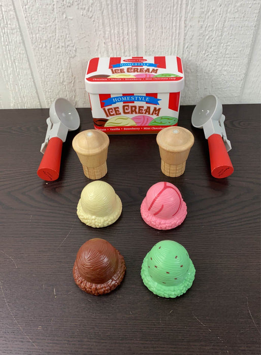 secondhand Melissa & Doug Scoop And Stack Ice Cream Cone Magnetic Pretend Play Set