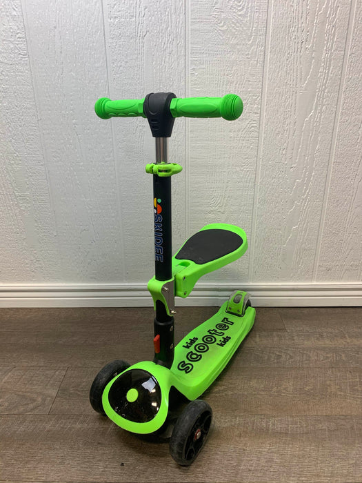 used Skidee Kick Scooter with Removable Seat