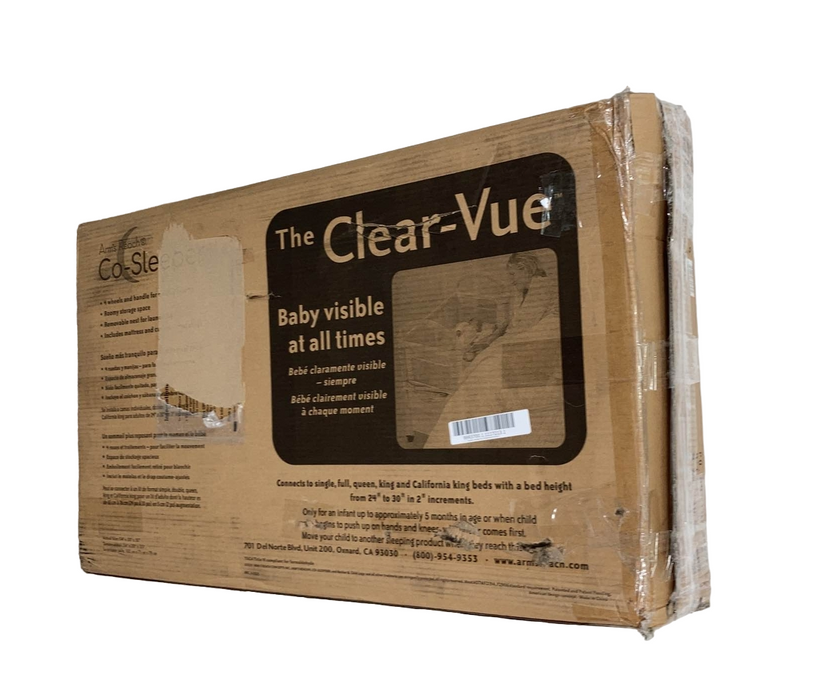 Shop Arm's Reach Clear-Vue Co-Sleeper, Grey at GoodBuy Gear