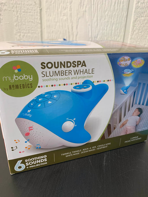 secondhand Mybaby SoundSpa Sound Machine and Projector Slumber Whale