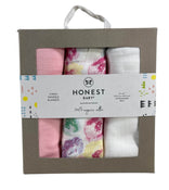 secondhand Honest Baby 3-Pack Swaddle Blankets