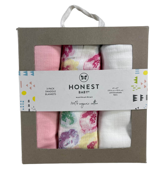 secondhand Honest Baby 3-Pack Swaddle Blankets