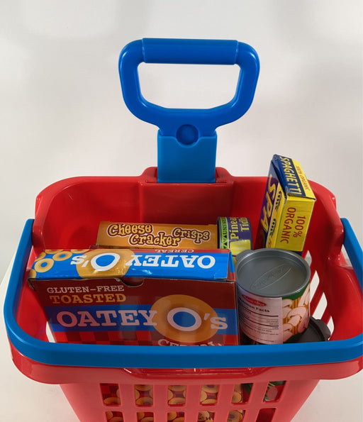 secondhand Melissa & Doug Fill And Roll Grocery Basket Set