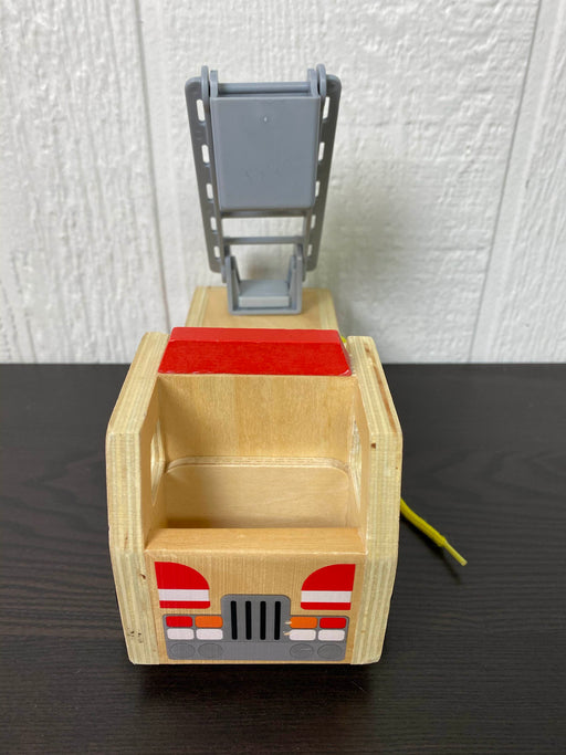 secondhand Melissa & Doug Wooden Fire Truck