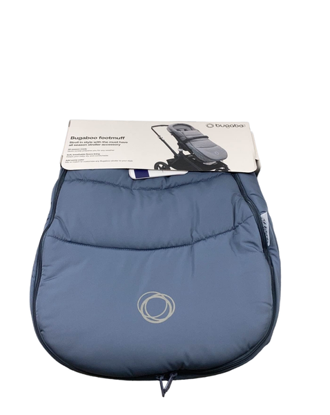 Ice blue top bugaboo footmuff