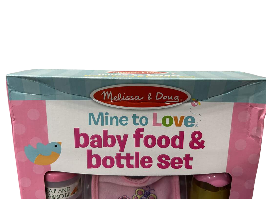 secondhand Melissa & Doug Mine To Love Baby Food And Bottle Set