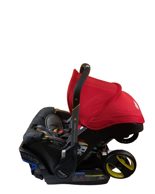 secondhand Doona Infant Car Seat & Stroller Combo, 2021, Flame Red